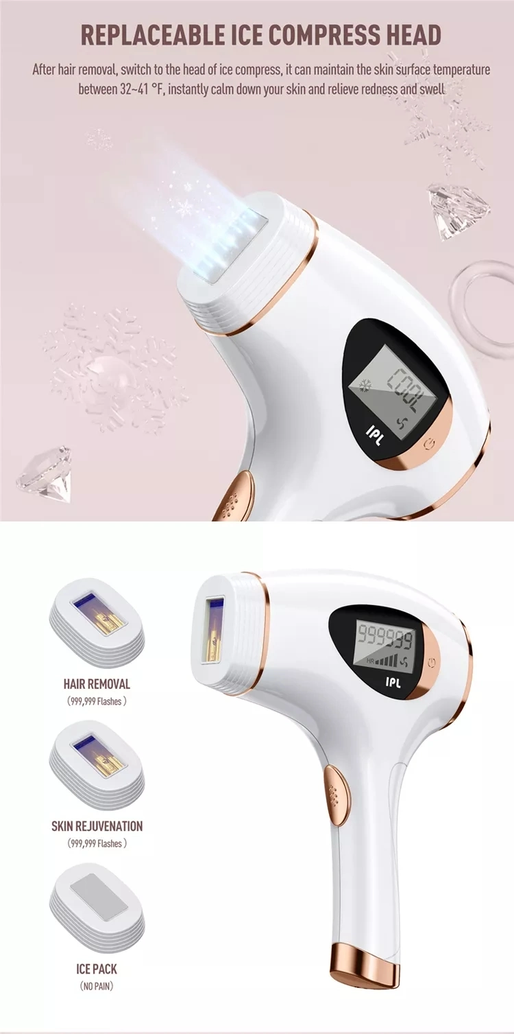 2022 Professional IPL Photon Depilator Freezing Point Laser Hair Removal Machine Home Device